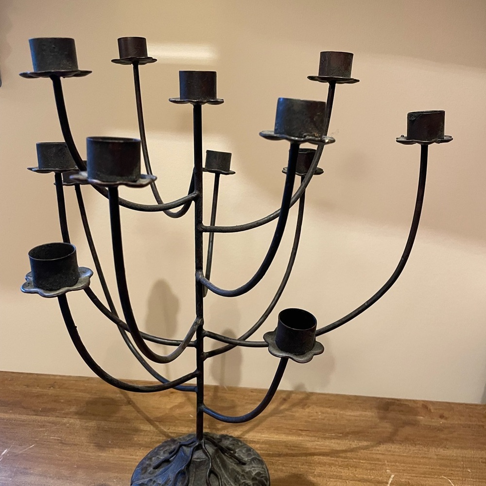 Anthropologie Iron Candelabra - Picture 3 of 9